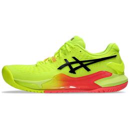 Asics Женские кроссовки Gel Resolution 9 Paris Safety Yellow Black 1042a274-750 | yellow red