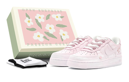 Кроссовки для скейтбординга Air Force 1 женские, низкие, розовый Nike, розовый dh2920-111(teams-粉蝴蝶结女s-box) | pink
