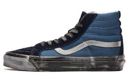 Vans Кроссовки Vault Ua Og Sk8 Hi Lx Stressed Navy Blue vn0a4bvbngj | blue black white
