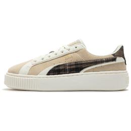 Замшевые кеды для скейтборда женские низкие бежевый Puma 395228-02 | beige