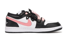 Баскетбольные кроссовки Air 1 Vintage женские с низким верхом розового цвета Jordan, розовый dc0774-101(team拾伍-女款黑粉双勾sbox) | pink