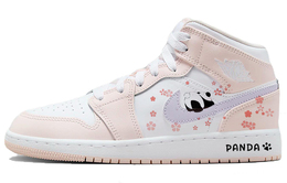Баскетбольные кроссовки Air 1 Vintage женские с высоким верхом розовый/фиолетовый Jordan fd8780-601(team56-飞花趴趴熊) | pink