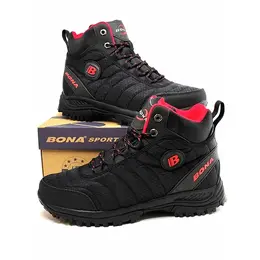 Кроссовки Bona, полнота 6 (RU)/ на среднюю стопу, размер 41, чёрный/красный 103679168540