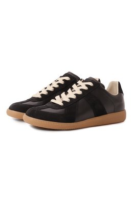 Кожаные кеды Replica Maison Margiela s58ws0109/p1895