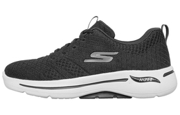 Кроссовки Go Walk Arch Fit Lifestyle женские с низким верхом черного цвета Skechers 124403-bkw