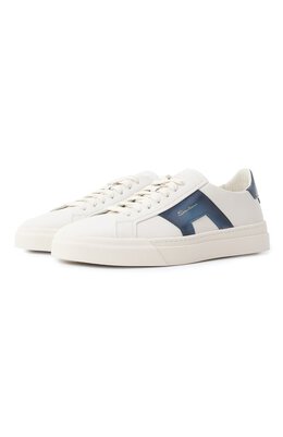 Кожаные кеды Double Buckle Santoni mbgg21779pnngxav
