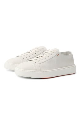 Кожаные кеды Cleanic Santoni mbcg21430barcmmd