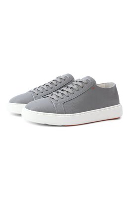 Кожаные кеды Cleanic Santoni mbcg21571barcmmd