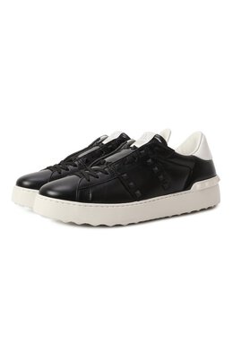 Кожаные кеды Rockstud Untitled Valentino 5w0s0a01/bgc