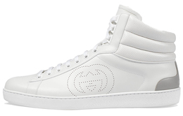 Кроссовки Gucci Ace High-Top GG White 625672 1xg10 9110