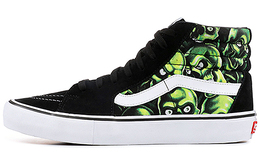 Кроссовки Supreme X Vans SK8 Hi Glow-In-The-Dark Skull Pile vn000vhg3fw
