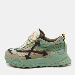 Off-White Multicolor Mesh and Leather Odsy 1000 Sneakers Size 46 1097168