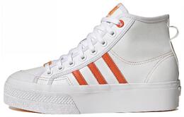 Кроссовки Nizza Women's Adidas Platform Mid Vegan 'White Bliss Orange' Women's gy1897