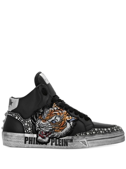 Philipp Plein кроссовки Retrokickz Tiger, черный saesusc0728ple005n | черный