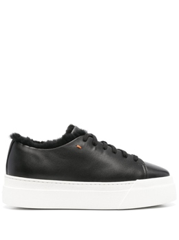 Santoni кожаные кроссовки, черный wbge61268barpess | черный