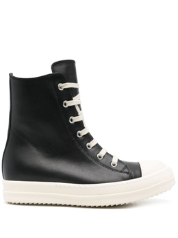 Кожаные кроссовки Рика Оуэнса Rick Owens, черный rp01e7890lco | черный