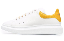 Кроссовки Alexander McQueen Oversized Sneaker 'White Yellow Crocodile' 625162whyb89429