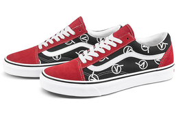 Кроссовки Vans Old Skool Vlogo 'Black Red' vn0a4u3b17b