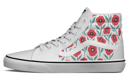Кроссовки Vans SK8 Skateboard Shoes Unisex High-Top White Print vn0a5hxv891