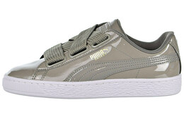 Кроссовки Puma Basket Heart Patent Silver/Grey Women's 363073-12