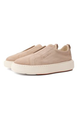 Замшевые кеды Santoni wbcg61323bartsap