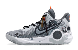 Баскетбольные кроссовки KD Trey 5 IX Basketball Shoes Unisex Mid-Top Black/Gray Nike cw3402-011(team348-暗黑行者) | gray