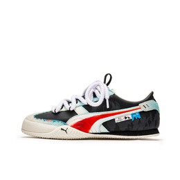 Puma Низкие повседневные кроссовки Bella Anti Slip, устойчивые к износу, унисекс, черно-красные 402186-01(teamm-因蓝) | black red