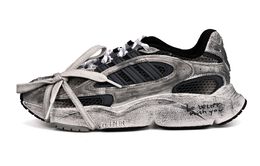 Кроссовки Ozmillen унисекс с низким верхом, черный, серый Adidas if1814(team6-末日废墟) | black gray