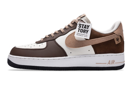 Nike Кроссовки Air Force 1 с антискользящим покрытием, износостойкие, низкие, для скейтбординга, унисекс, коричневые, белые fb3355-200(team73-库木塔格) | brown white