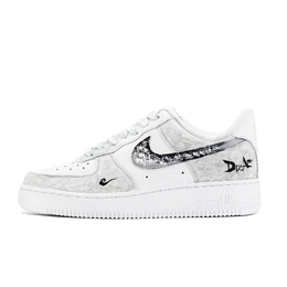 Кроссовки Air Force 1 для скейтбординга унисекс с низким верхом серо-белый Nike cw2288-111（team469-烟波飘渺qd） | gray white