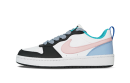 Nike Низкие кроссовки для скейтбординга Court Borough GS, синие, розовые hf0742-161(team86-糖果粉) | blue pink