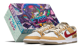 Кроссовки Nike Dunk Skateboard Shoes Men Low-Top Yellow White/Red dj6188-200