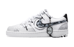 Кроссовки для скейтборда Court Vision 1 мужские с низким верхом белый/серый Nike dh2987-101（team-543-漫步云端） | gray