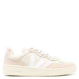 Veja V-90 Low-Top Panelled Sneakers, Brand Size 46 ( US Size 12 ) vd2003378b-pierre_white