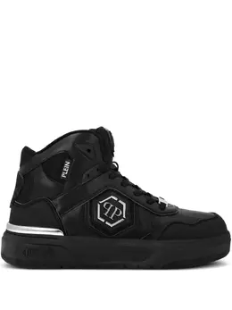 Высокие кроссовки со вставками Philipp Plein, черный 25348605 | черный
