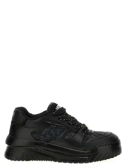 Versace-Barocco Odissea Sneakers Nero-Uomo 52188245688660