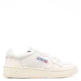 Autry Medalist Low-Top Sneakers, Brand Size 35 ( US Size 5 ) aulwcb01-canvas/bi ivory