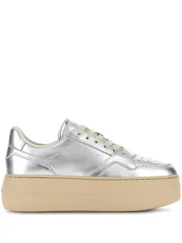 Hogan metallic flatform sneakers 25194072