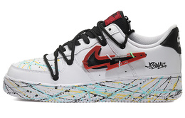 Мужские кроссовки для скейтбординга Nike Air Force 1 dh7579-100(team10-泼墨男黑黄绿qd)