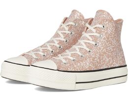 Кроссовки Converse Chuck Taylor All Star High Top Platform Shinefetti Sneaker, цвет Dusty Cinder/Egret/Black 9988767 | dusty cinder/egret/black