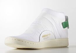 Кроссовки Adidas Wmns Stan Smith Sock Primeknit White Green, белый by9252 | white green