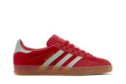 Кроссовки Adidas Wmns Gazelle Indoor Better Scarlet Green Velvet, красный ig6786 | better scarlet green velvet
