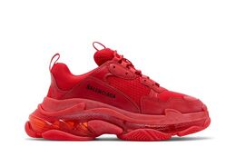 Кроссовки Balenciaga Triple S Sneaker Clear Sole - Red, красный 541624 w2ce1 6500 | clear sole - red