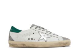 Кроссовки Golden Goose Superstar White Grey Green, белый gmf00102 f004167 82171 | white grey green