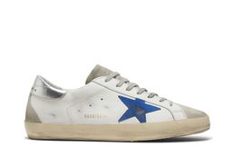 Кроссовки Golden Goose Superstar White Electric Blue, белый gmf00102 f002540 10901 | white electric blue