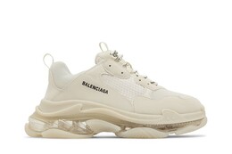 Кроссовки Balenciaga Triple S Sneaker Clear Sole - Beige, кремовый 541624 w2ga1 9100 | clear sole - beige