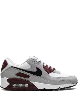 Кроссовки Air Max 90 White/Dark Team Red/Pure Platinum/Black Nike, белый 28456176 | белый