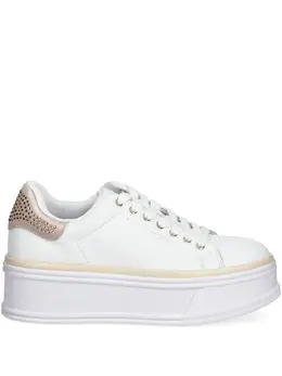 Liu Jo rhinestone-embellished leather sneakers 28388251