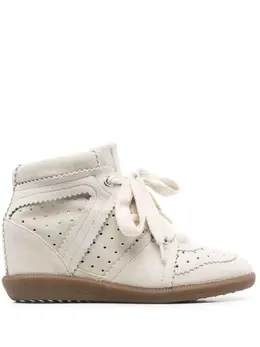 Isabel Marant Bobby wedge sneakers - 37 CHALK bk0011faa1e20s-chalk-37