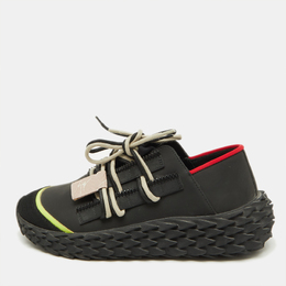 Giuseppe Zanotti Black Mesh and Rubber Urchin Sneakers Size 37 1103670